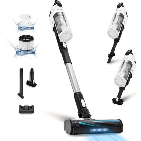LEVOIT Aspirapolvere Senza Fili Antigroviglio e Leggero, Fino a 50 Minuti con 3 Modalità, Luce LED, Filtrazione a 99,9%, 4 in 1 Scopa Elettrica Senza Fili per Animali, Pavimento, Auto, 180W (1/4)