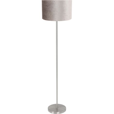 Mexlite - lampada da terra - Noor - acciaio argento - metallo