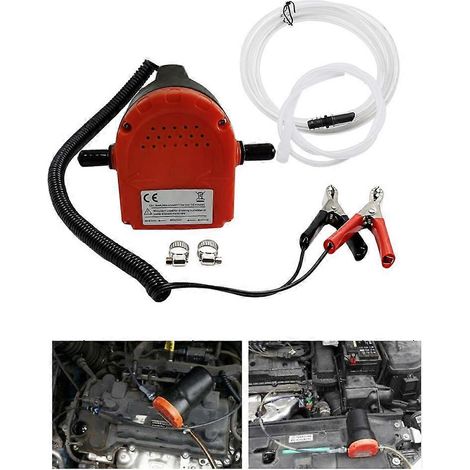 Pompe d'extraction d'huile portable 12V/80W Simplifie les tâches d'entretien des véhicules (1/4)