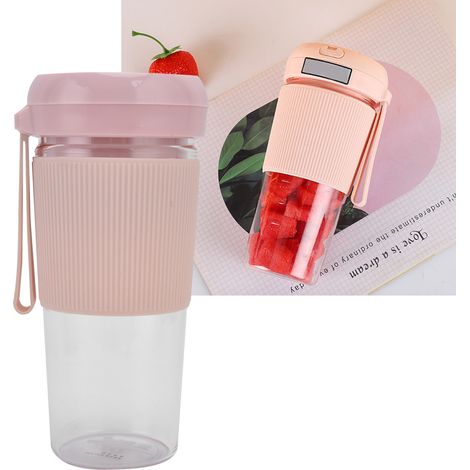 Mini extracteur de jus portable rechargeable par USB, rose (1/5)