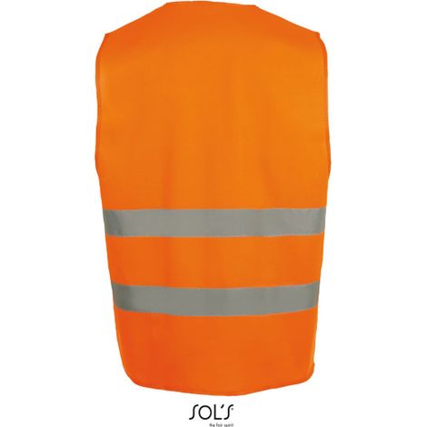 Chaleco De Seguridad Unisex SOL'S SECURE PRO 3 Naranja neón