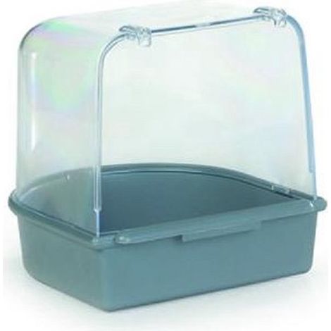 Bain d'oiseaux - Bain d'oiseaux en plastique gris