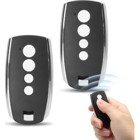 Torfernbedienung kompatibel mit King Gates STYLO2K STYLO4K Stylo, 433MHz Funksender, 4 Kanäle, Garagentorfernbedienung, Rolling Codes (2er-Pack)
