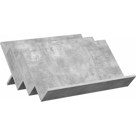 Maison Exclusive - Scaffale per riviste Grigio Concretè 65 x 53 x 28,5 cm