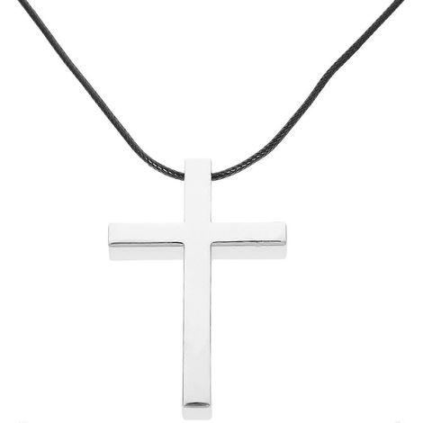 Ornement suspendu pour voiture en forme de croix, ornement pour rétroviseur intérieur, ornement suspendu-7.50X4.80X0.80CM-Silver