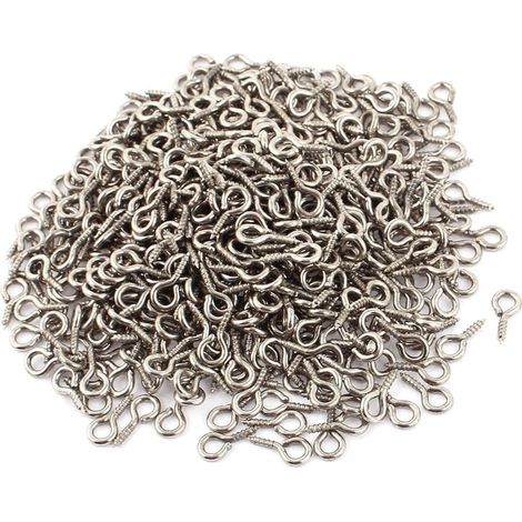 1,5mm Ø Gewinde 10mm Länge Öse Schraube Bolzen Auge Haken