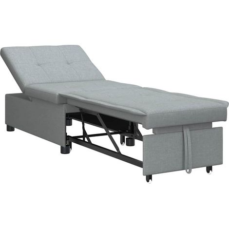 Canapé-lit，Canapé convertible Gris clair 194 x 67 x 37 cm tissu CFW89875 (1/5)