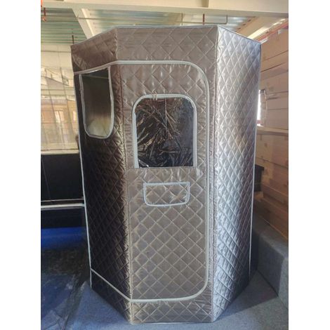 Portable Home Steam Sauna with Remote & Timer, Grey