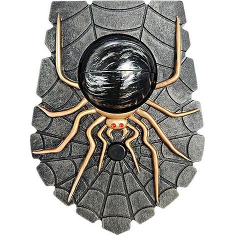 Sonnette Porte Halloween Araignée avec Yeux Lumineux et Effets Sonores pour Intérieur et Extérieur (1/4)