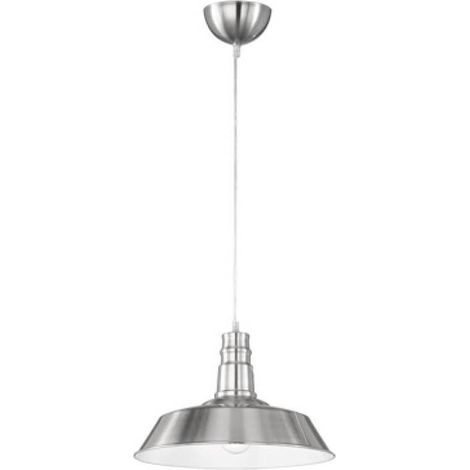 LAMPADA SOSP WILL METALLO D 36 CM ACCIAIO SATIN
