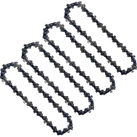 4 Pièces Chaînes De Tronçonneuse 4 Pouces 1/4 Pouces Compatibles Mini Tronçonneuses éle (1/5)