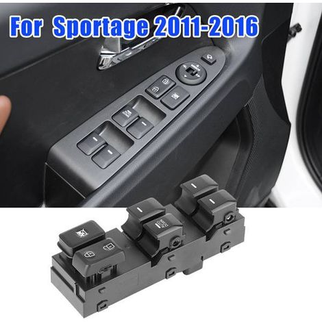 1 black ABS car left front driver's side window power switch with AUTO DOWN (1/5)