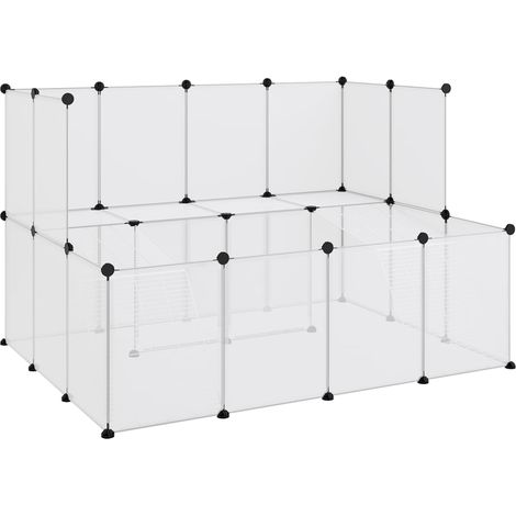 Jaula para animales pequeños transparente 143 x 107 x 93 cm PP y acero Transparente 020041652 (1/5)