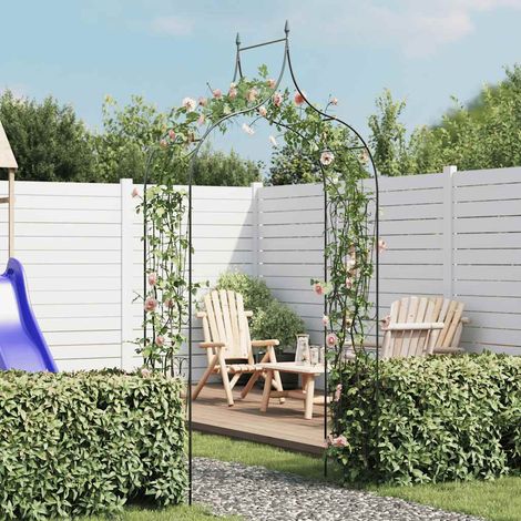 Arche de jardin Design de piquet plantes grimpantes Vert foncé (1/5)