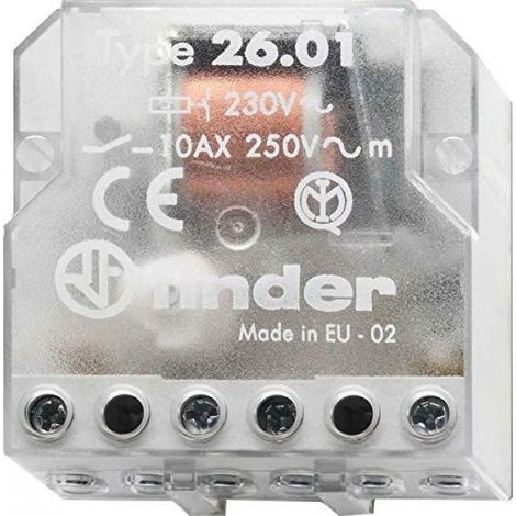 Relé del interruptor de impulsos Finder 230v 26018230 (1/4)