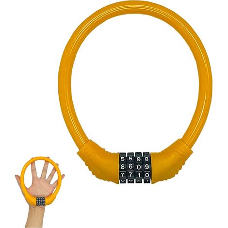 Antivol de vélo avec code réinitialisable, pour la protection contre le vol des vélos et des scooters.-AquaForge (1/5)