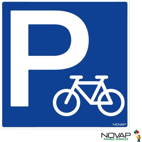 Panneau Parking vélos - Rigide 480x480mm - 4012612