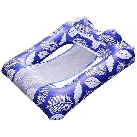 Bouée gonflable pour piscine, matelas flottant gonflable pour la natation, hamac aquatique, jouets de plage avec appui-tête pour les jeux d'été, anneaux flottants (1/5)