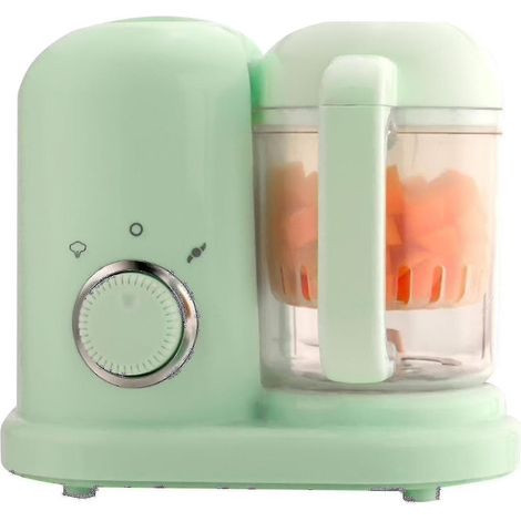 Robot culinaire 3 en 1 pour bébé : purée, cuiseur vapeur, mixeur et chauffe-plats automatiques. (1/4)