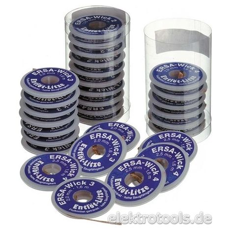 ERSA Trenza para desoldar No-Clean 2,7 mm x 1,5 m