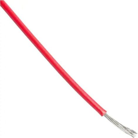 Cavo Filo Unipolare UL Style 1213 AWG 28 Teflon PTFE 600V Rosso