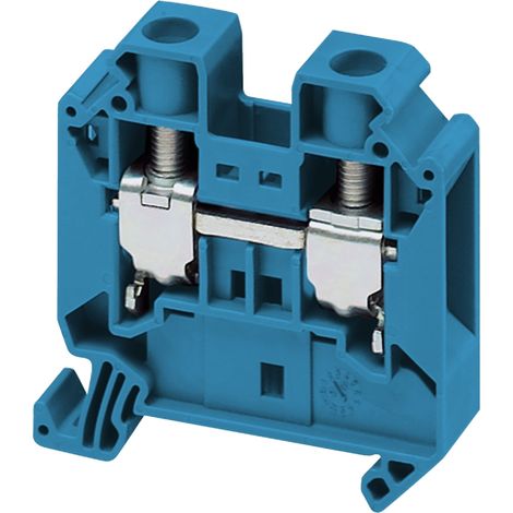 Borne à vis passant 2 points 16mm² bleu SCHNEIDER NSYTRV162BL