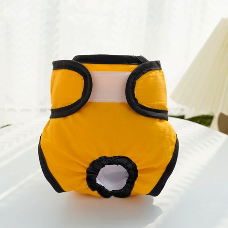 Couches pour chiens - Couches réutilisables pour chiens - Couches absorbantes lavables - Culottes hygiéniques pour chiots - Culottes et pantalons pour chiennes pendant leurs règles - Taille L (1/2)