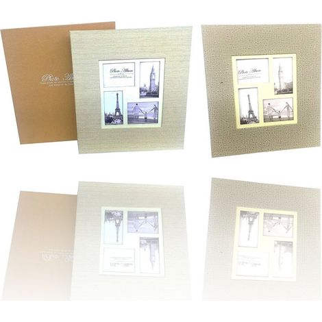 TrAdE Shop Traesio - Album Fotografico Scatola 31x34x5.5cm Ricordo Copertina Rilievo Foto Miniatura -