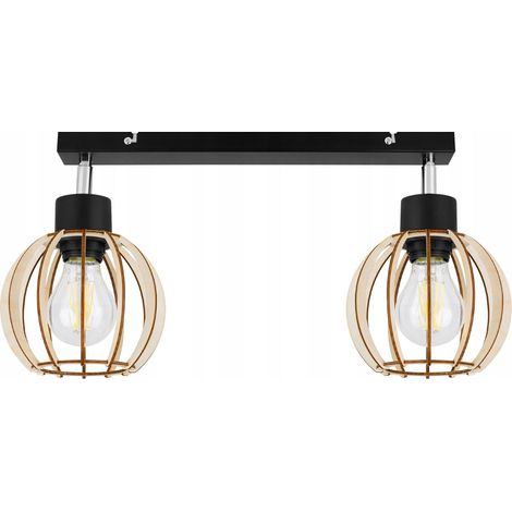LAMPADA A SOSPENSIONE A LED MODERNA IN LEGNO
