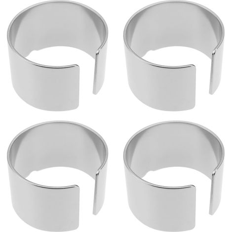 Pack de 4 Cales pour Bornes de Batterie de Voiture, Pinces Entretoises pour Connecteurs Audio et Vidéo Embarqués Argent (1/5)