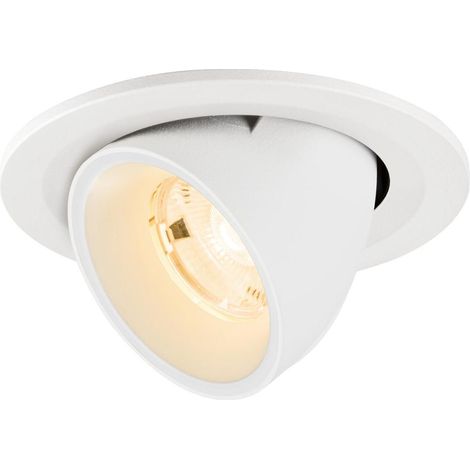 Spot encastré NUMINOS® GIMBLE S intérieur 2700 K 20° IP20 rond blanc - SLV - 1009389