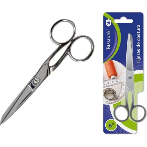 Bismark forbici deseam acciaio inox 15,2cm - fissaggio da vite - pressione costante tra le lame - presentazione in blister - colore argento -