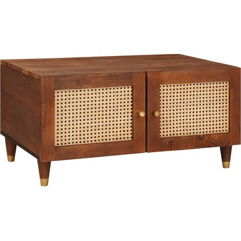 Couchtisch 80 x 50 x 40 cm Massivholz Mango