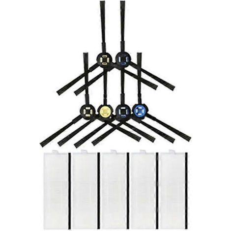 Brosse latérale de remplacement pour filtre HEPA d'aspirateur robot Silvercrest SSRA1 (1/2)