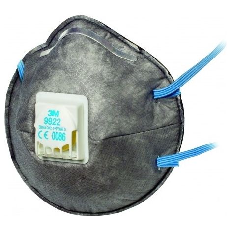 Maschera respiratoria 3m 9922c2 FFP2 valvola carbone attivo (1/4)