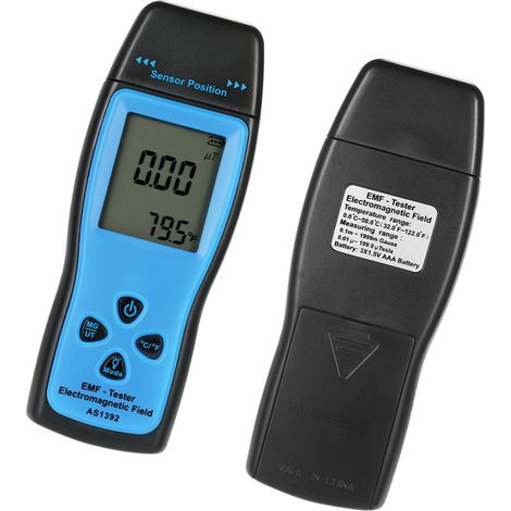 Mini testeur numérique portable à écran LCD pour champs électromagnétiques, détecteur de rayonnement électromagnétique, dosimètre et compteur. (1/5)