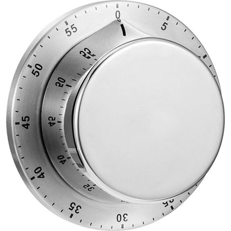 Wasserdichter mechanischer Timer, robustes Edelstahlgehäuse, lauter Alarm für zuverlässige Benachrichtigung, magnetisches Design.