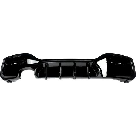 Diffuseur de pare-chocs arrière, style DMAX, compatible avec la voiture compacte 1 Series F20 F21, Noir Brillant (1/2)