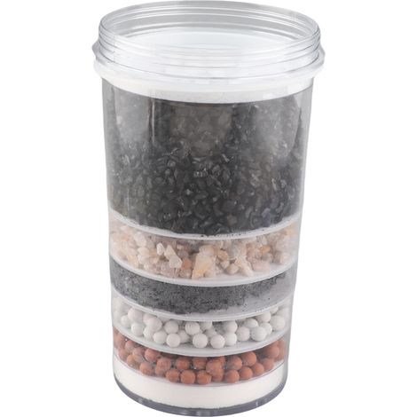 Filtre à eau de remplacement pour distributeur, avec filtre combiné à 6 couches, compatible avec la filtration sur robinet. (1/5)