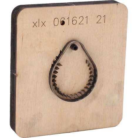 Moule en cuir découpé, forme de carte de contrôle d'accès, bricolage, traitement, découpe de carton (1/5)