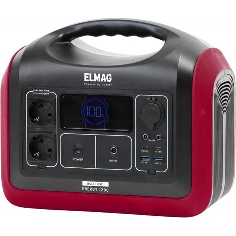 ELMAG Tragbare Powerstation ENERGY 1200 (52902)