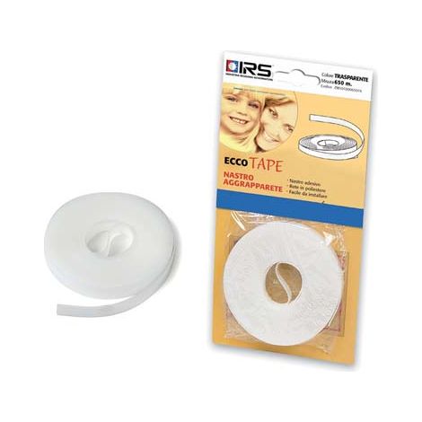 NASTRO AGGRAPPA ZANZARIERA CLARISSA TAPE SELF IRS - ADESIVO BIANCO ML 5 X RETE FIBRA- 2 pezzi