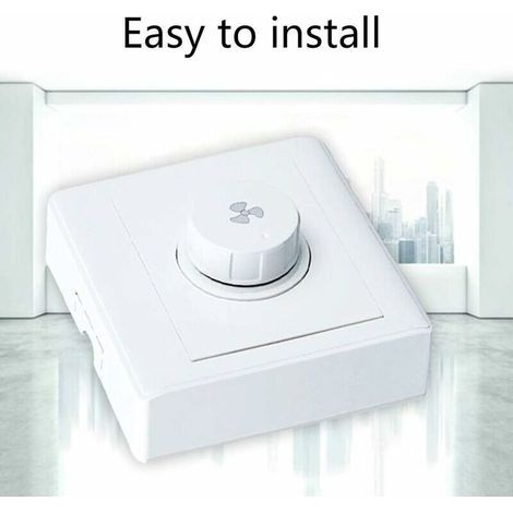 FOREHILL 86 Type Réglage du Ventilateur de Plafond Régulateur de Vitesse en continu Interrupteur Mural 220V 10A pour gradateur 15-300W (1/4)