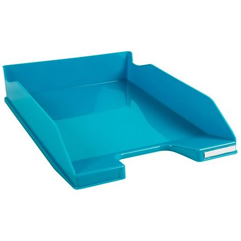 Corbeille à courrier standard Exacompta Bee Blue - turquoise - Lot de 6