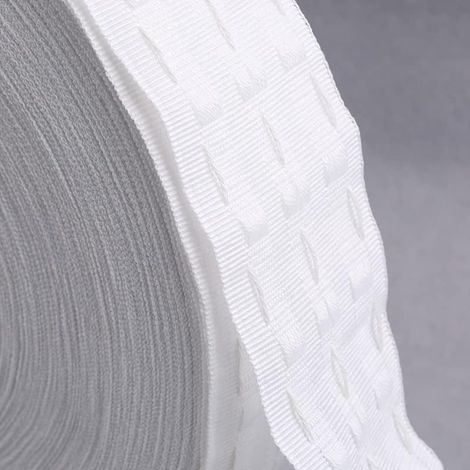 Eine 2 Meter lange Packung neues Stoffband dient zum teilweisen Verbinden und Reparieren beschädigter oder zu langer Vorhänge sowie zum Verdecken der Nähte an den Verbindungsstellen. (1/5)