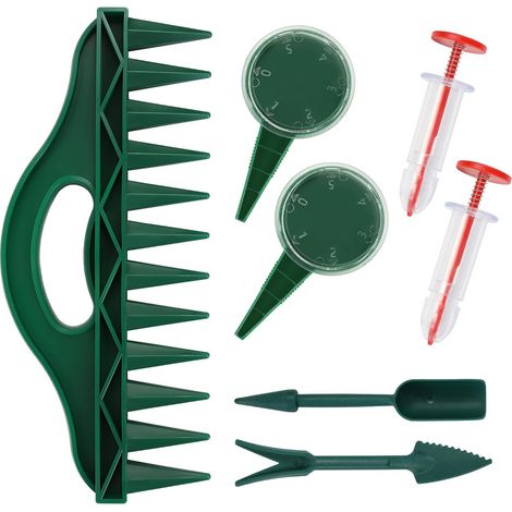 7 Pièces Plantoir à Bulbes,Semoir à Graines,Petit Outil de Semis Pratique pour la Culture de LéGumes et de Fleurs pour Serres,Jardins,Pelouses et Terres Agricoles