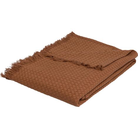 Tagesdecke aus Baumwolle mit Fransen WIDDY, 130 x 180 cm (1/4)