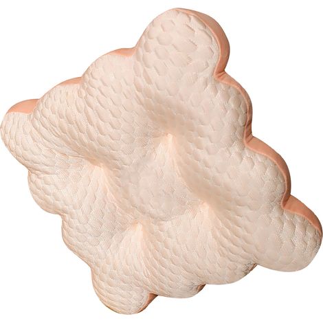 Coussin carré en soie glacée, coussin tatami biscuit, coussin rehausseur de siège pour voiture, bureau, maison, pêche, lapin rose (1/5)