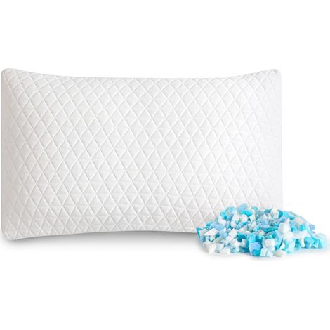 Oreiller Ergonomique Cervical 80x40 cm - Oreiller à Mémoire de Forme Déchiquetée pour la Nuque, Coussin Cervical Memory Foam 40x80 cm pour Dormir sur Le Côté (1/5)