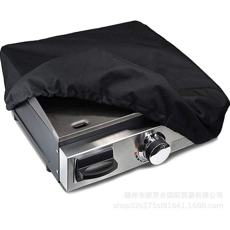 Funda pequeña para parrilla, funda para sartén de barbacoa, funda antipolvo para barbacoa, funda impermeable, funda protectora para barbacoa de exterior, negra, 17 pulgadas (444415) (1/3)